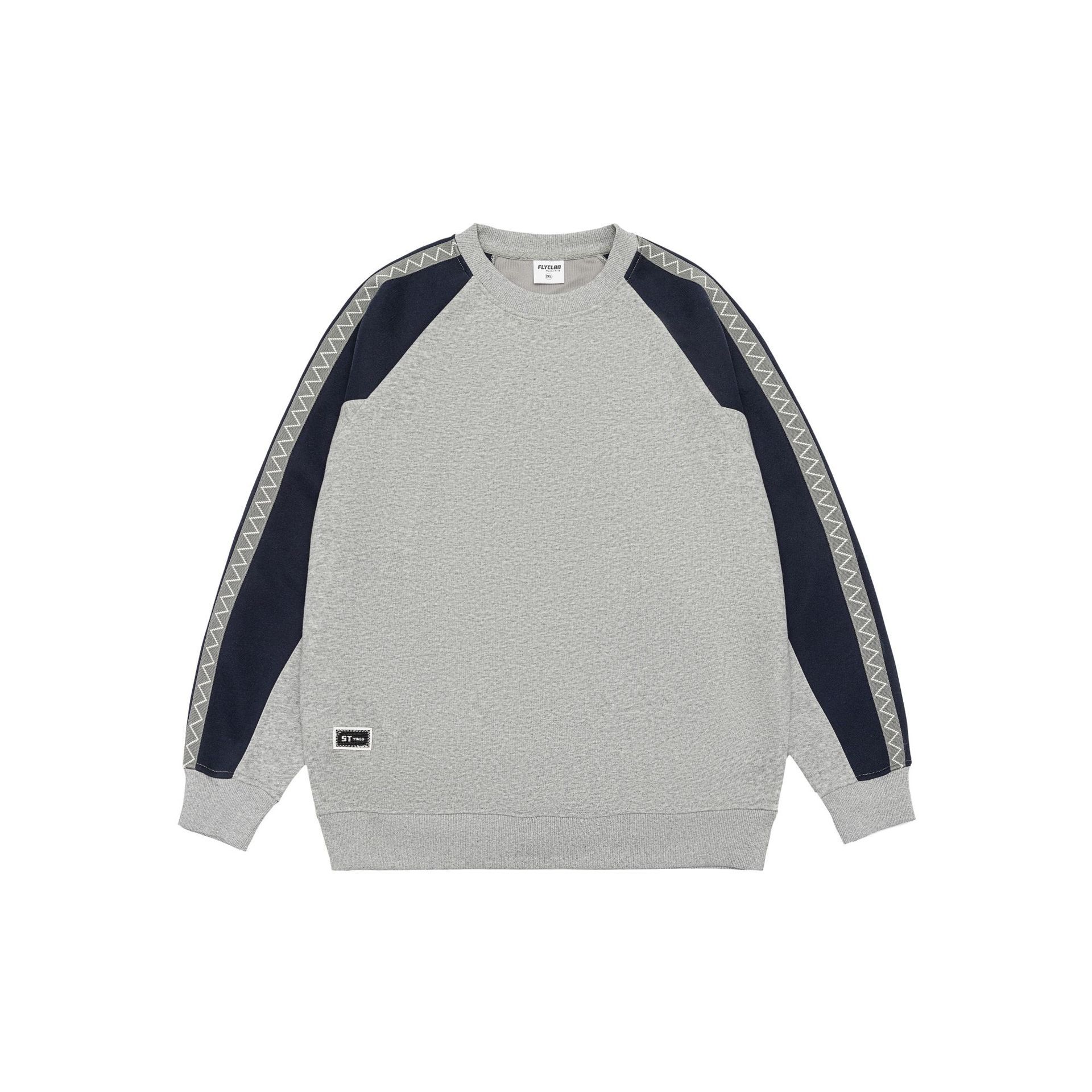 Retro Contrast Color Sweatshirt - Image 4